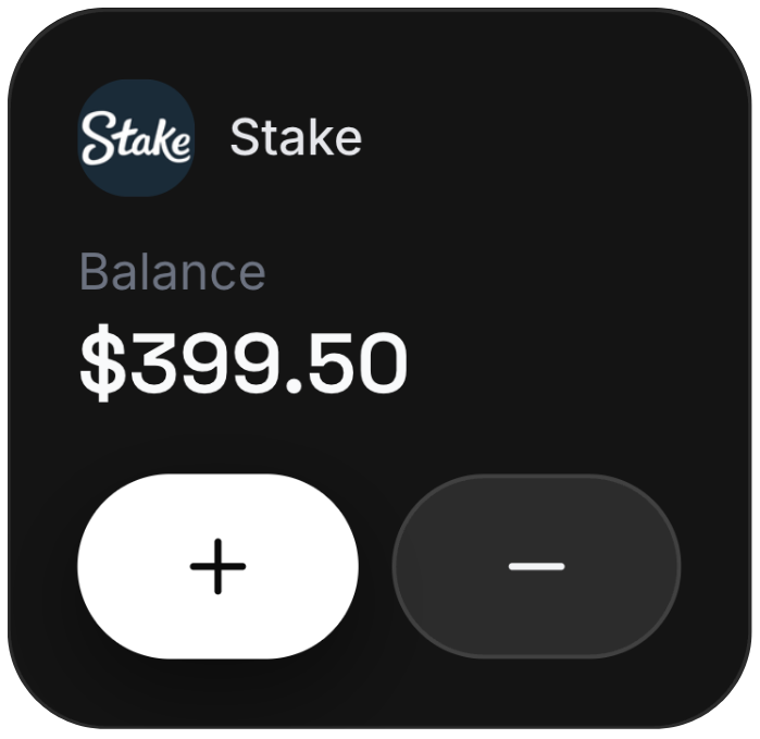 Stake balance